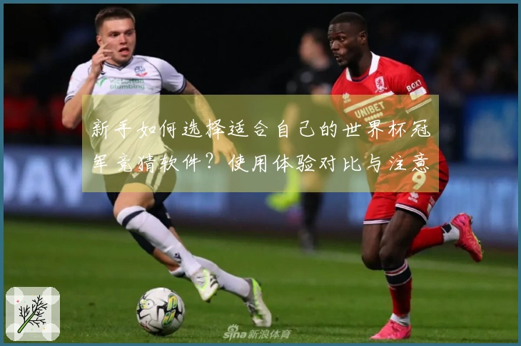 新手如何选择适合自己的世界杯冠军竞猜软件？使用体验对比与注意事项分析